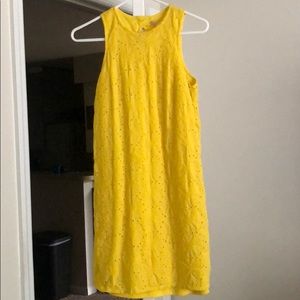 Yellow floral dress